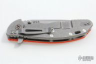 XM-24 Flipper - 4" Tumble Finish Spanto / Orange G10 & Tumble