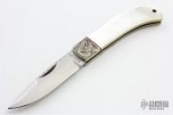 Engraved Pearl Lockback