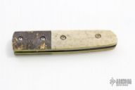 Bone and Damascus Linerlock