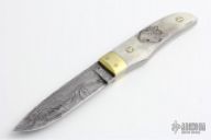 Cable Damascus Utility Knife
