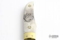 Cable Damascus Utility Knife