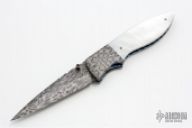Damascus and Pearl Linerlock
