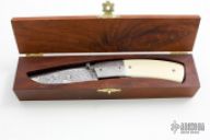 Damascus and Ivory Linerlock