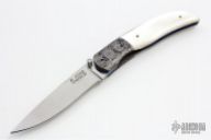 Damascus and Pearl Linerlock