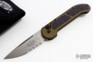 UMS Green Handle Stonewash Serrated #0844 05/2003