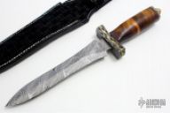 Damascus & Wood Dagger