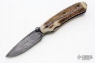 Damascus & Antler Folder
