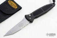 Mini Socom Auto Tanto Silver Serrated #161 2/2000