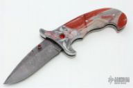 Damascus and Jade Folder