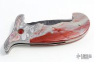 Damascus and Jade Folder