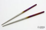 Titanium Chopsticks (Pair) - Gold and Purple
