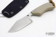 Neck Bowie w/ Tan G-10 Handle