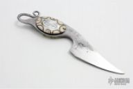Carved Pearl Art Neck Knife