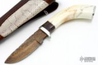 Damascus & Warthog Tusk Hunter
