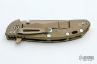 XM-24 Framelock Flipper - 4"   Flat Dark Earth DLC Coated