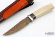 Damascus & Zebra Bone Hunter