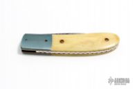 Bone and Damascus Linerlock