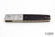 Damascus & Buffalo Horn Folder