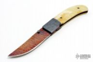 Bone and Damascus Linerlock