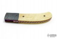 Bone and Damascus Linerlock