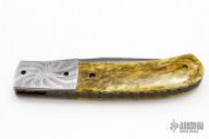 Bone and Damascus Linerlock