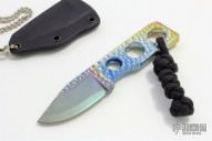 Dimpled Ti Neck Knife