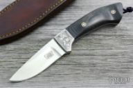 Engraved Drop Point Hunter