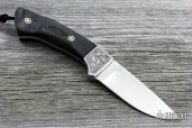 Engraved Drop Point Hunter