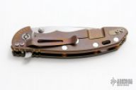 XM-18 Framelock Flipper - 3.5" Spanto Grind w/ Green G10