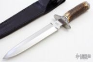 Large Engraved Stag Dagger