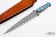 Damascus & Turquoise Dagger