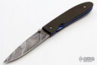 Damascus and Carbon Fiber Liner-lock