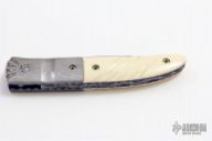 Damascus and Ivory Linerlock