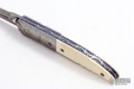 Damascus and Ivory Linerlock