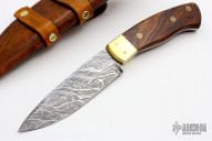 Damascus Drop Point Hunter