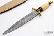 Damascus & Bone Dagger