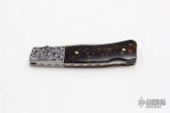 Engraved Walrus Lockback