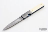 Damascus and Ivory Linerlock