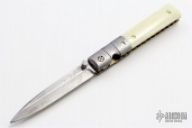 Damascus and Bone Linerlock