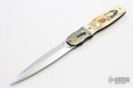 Nude Scrimshawed Linerlock Auto