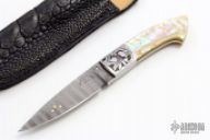 Small Gold Lip Pear Fixed Blade