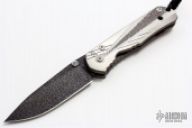 Large Sebenza Unique Graphic Snakeskin Damascus