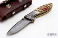 Damascus and Ram Horn LinerLock