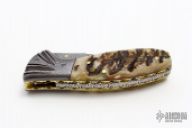 Damascus and Ram Horn LinerLock