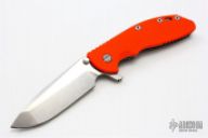 XM-24 Flipper - 4" Tumble Finish Spanto / Orange G10 & Tumble