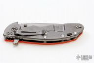 XM-24 Flipper - 4" Tumble Finish Spanto / Orange G10 & Tumble