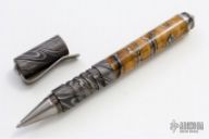 Tactical Pen - Damascus/Orange Mammoth Tooth
