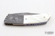 Damascus and Pearl Linerlock