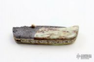 Damascus and Bone Linerlock