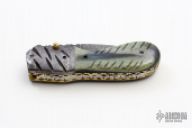 Damascus and Bone Linerlock